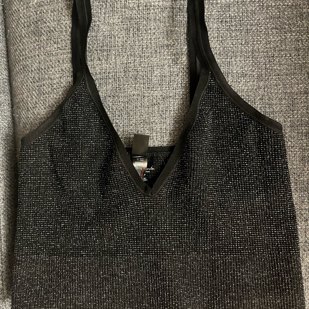 Urban Outfitters Black Sparkle Camisole
